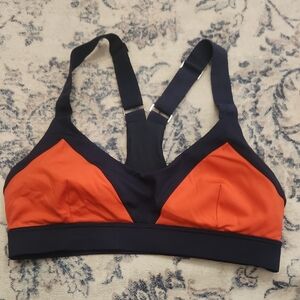 The UPSIDE austrailia Orange‎ Navy Athletic Swim Top 6 Sporty Beach Surf Coastal